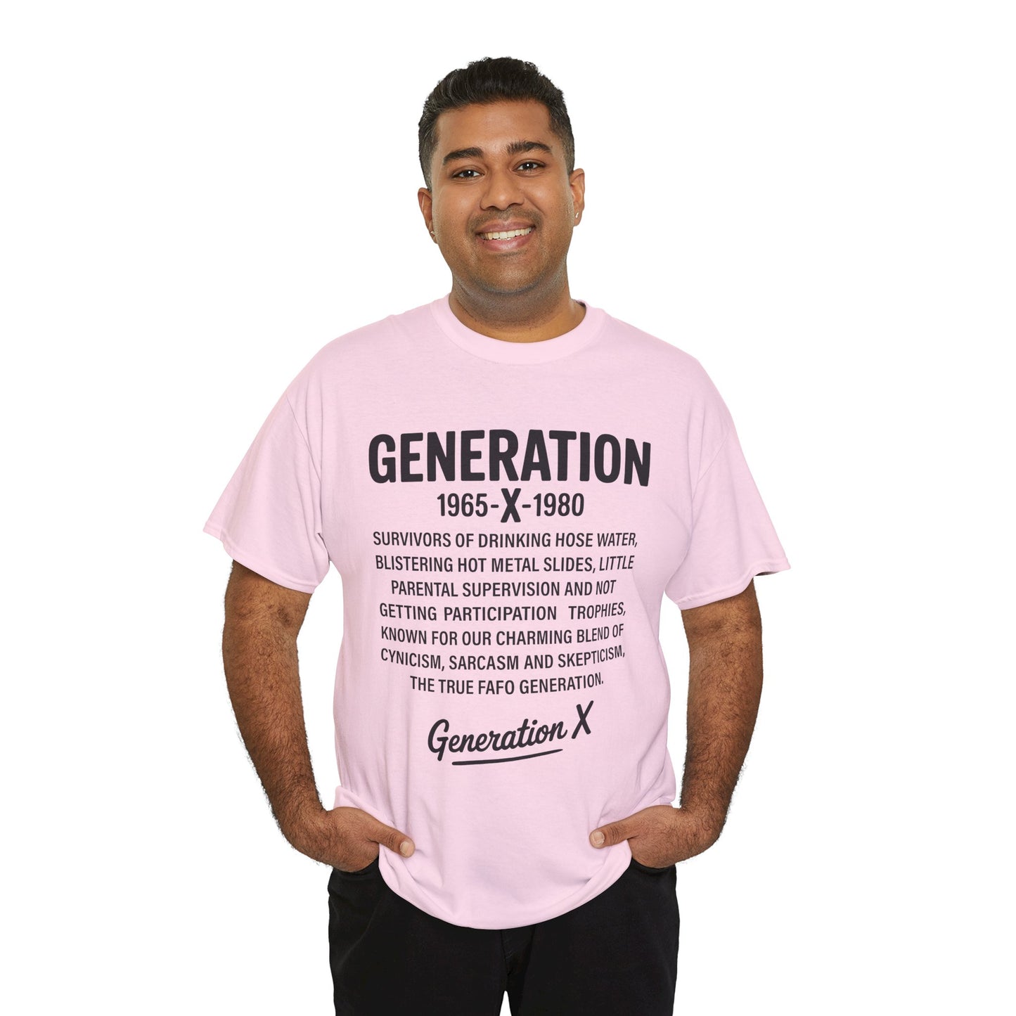 Gen X Philosophy Tee, Cotton T-Shirt for Retro Culture Lovers, Vintage Style, Gift for Generation X, Casual Wear, 80s Nostalgia