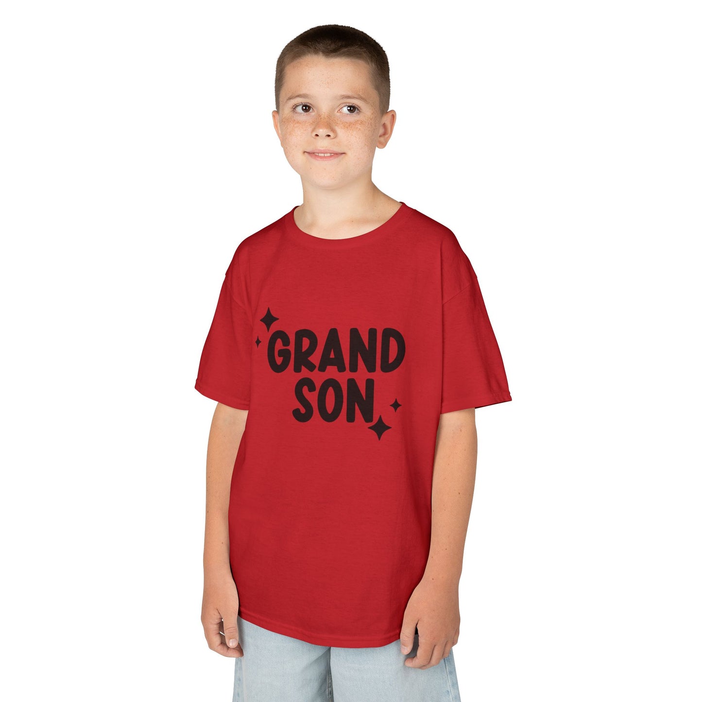 "Grandson" Kids Heavy Cotton Tee - Casual Wear
