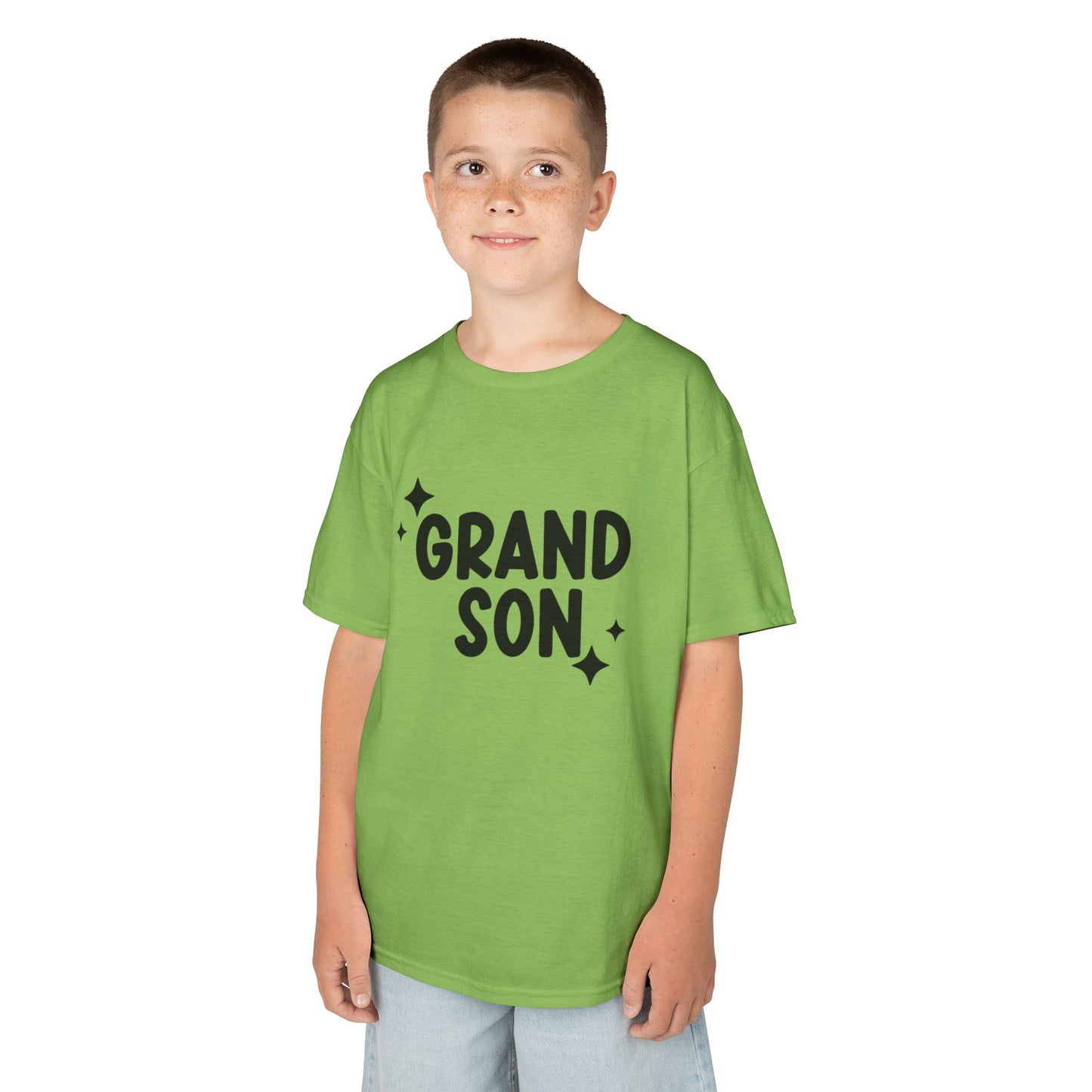 "Grandson" Kids Heavy Cotton Tee - Casual Wear