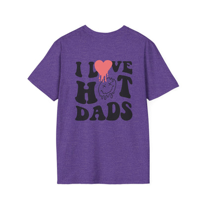 I Love Hot Dads Unisex Softstyle T-Shirt