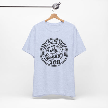 You Can't Tell Me What To Do You Are Not My Grandson, Unisex Jersey Tee, Funny Grandson Shirt