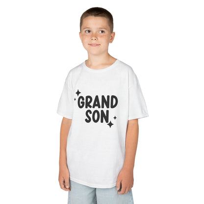 "Grandson" Kids Heavy Cotton Tee - Casual Wear
