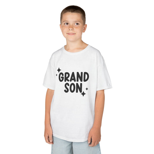 "Grandson" Kids Heavy Cotton Tee - Casual Wear