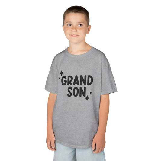 "Grandson" Kids Heavy Cotton Tee - Casual Wear