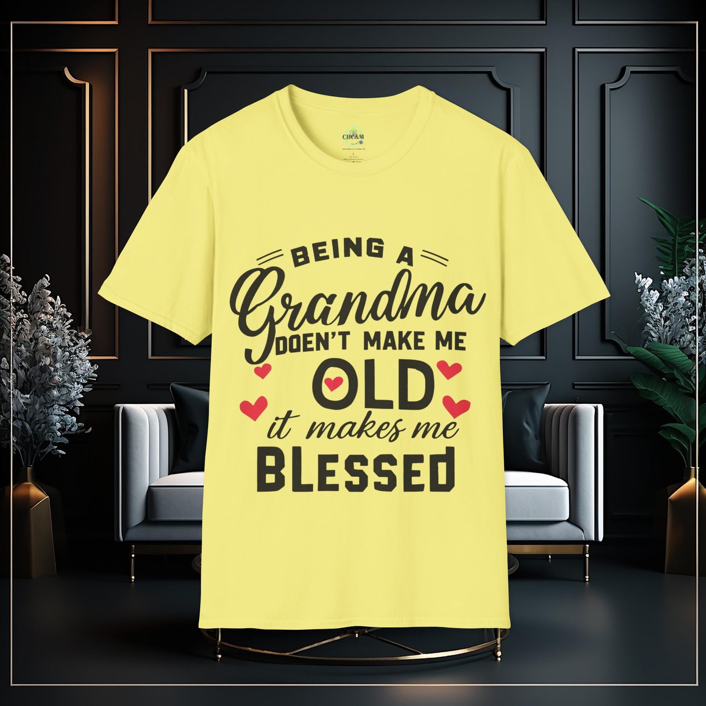 Being A Grandma Doesn't Make Me Old It Makes Me Blessed Unisex Softstyle T-Shirt