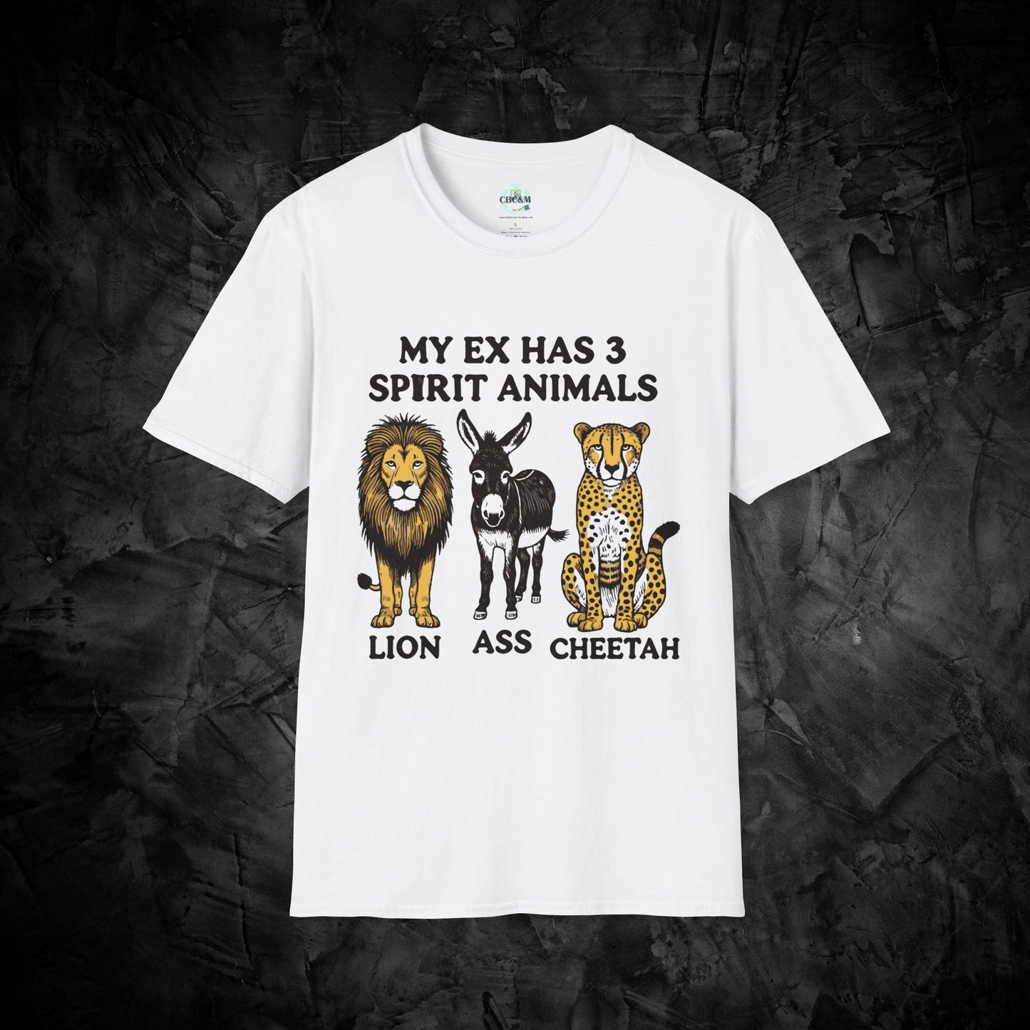 My Ex Has 3 Spirit Animals - Unisex Softstyle T-Shirt