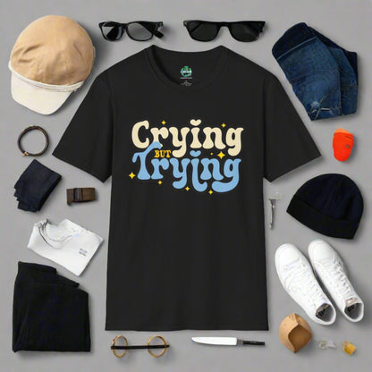 Crying But Trying Softstyle T-Shirt