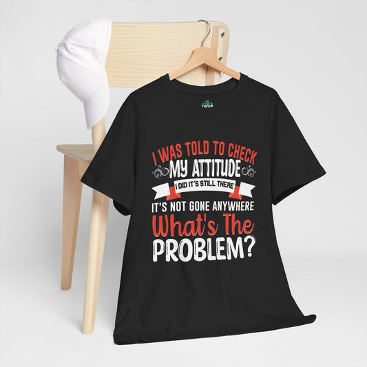 I Was Told To Check My Attitude Problem? It's Still There, What's The Problem? Funny Unisex Tee