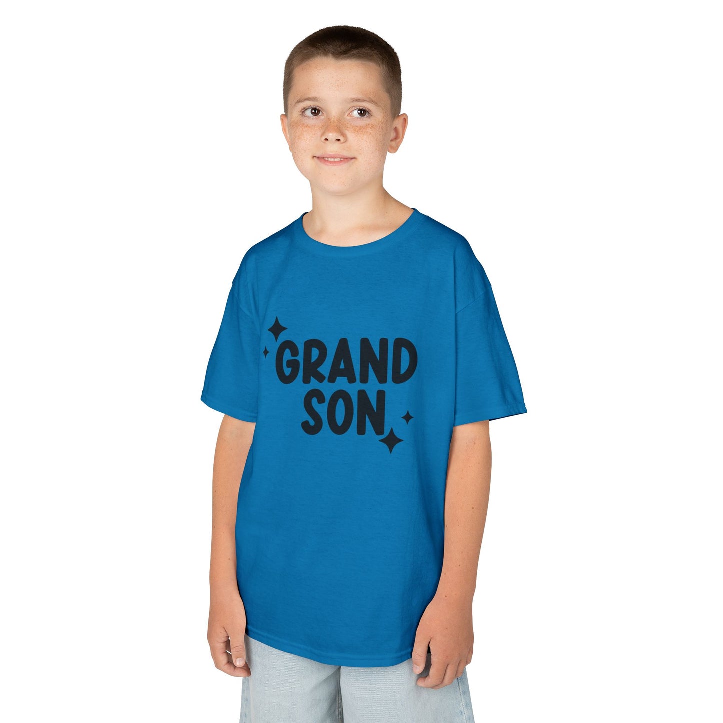 "Grandson" Kids Heavy Cotton Tee - Casual Wear