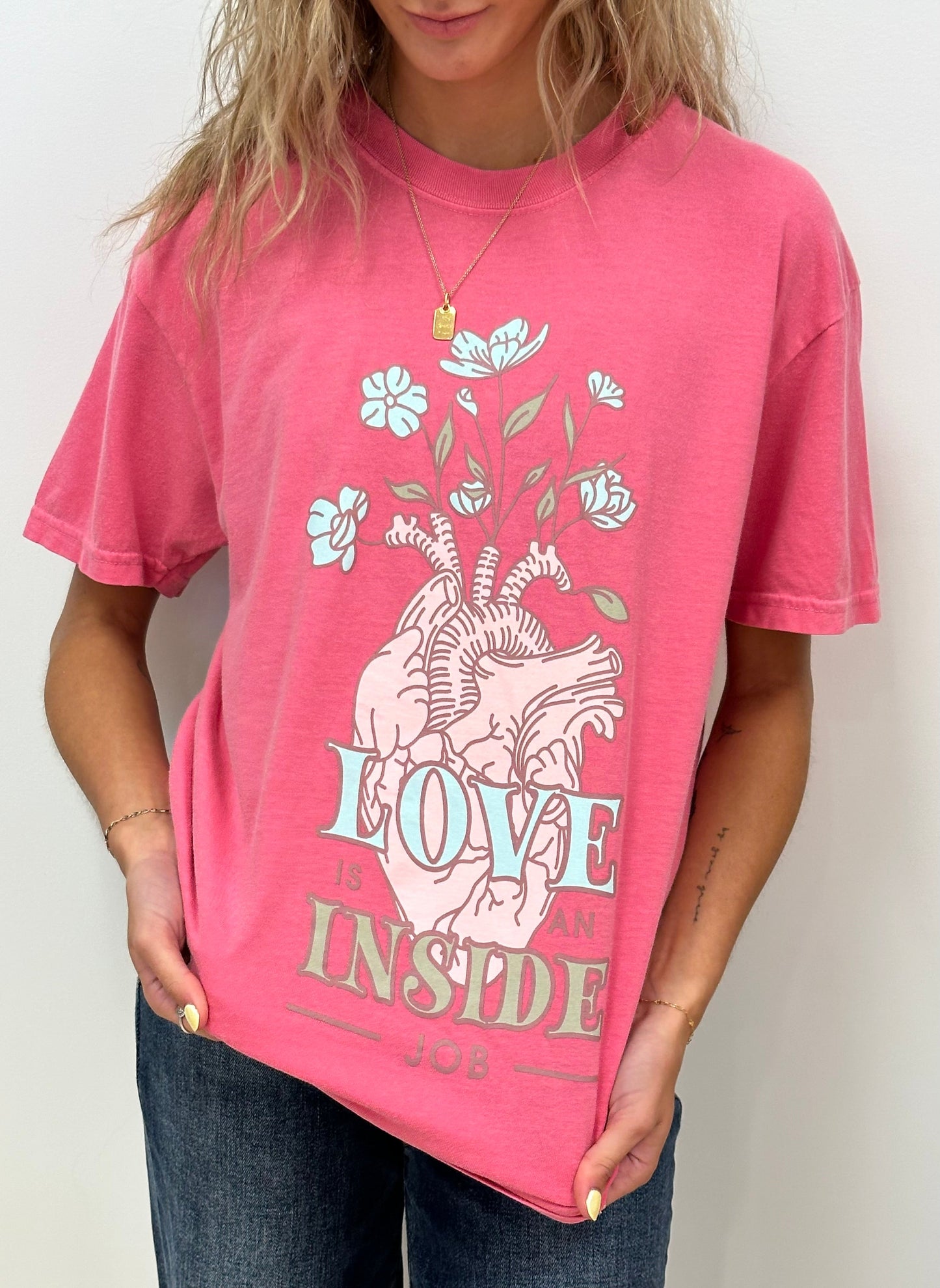 LOVE IS AN INSIDE JOB - RTS (S, M, L, XL, 2X, 3X)