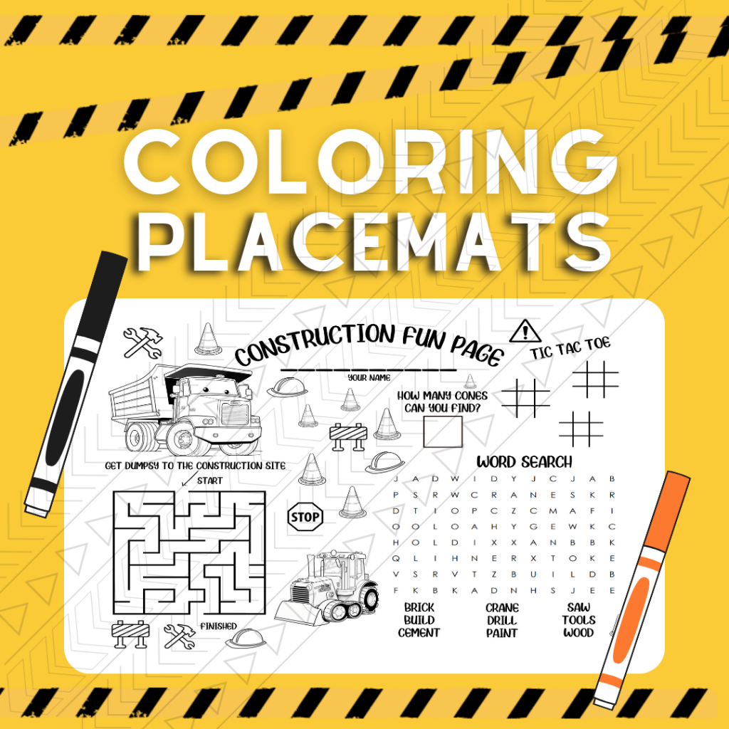 Construction Placemat Placemat