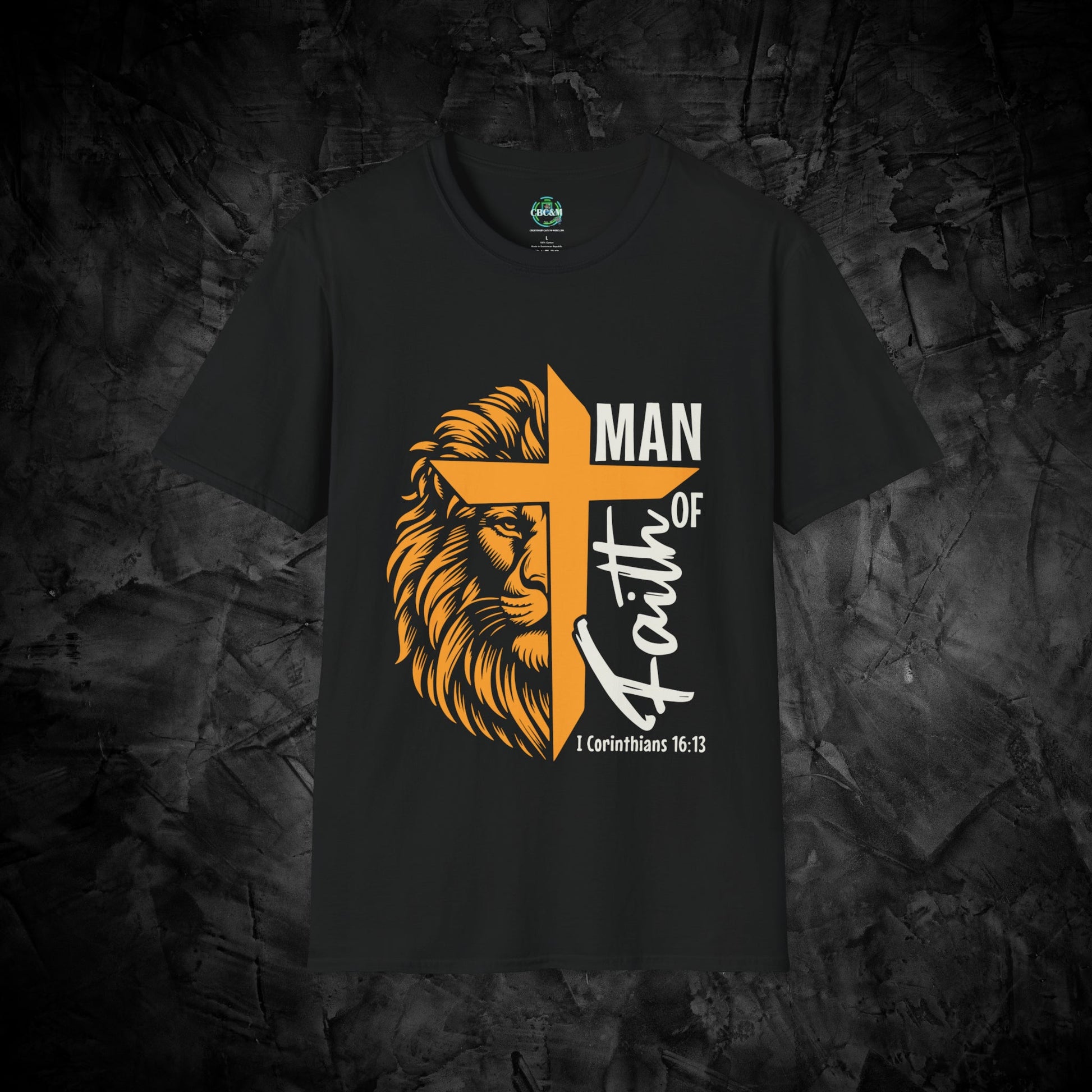 Man Of Faith Unisex Softstyle T-Shirt - T-Shirt - Printify - CreationsByCaitlyn & More